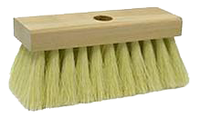 Weiler 44014 8 Utility Scrub Brush, White Tampico Fill, Short Handle, Wood  Block